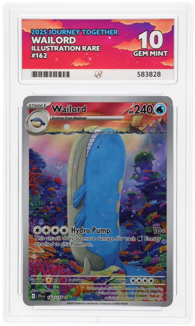 Ace 10 - Wailord #162 - Pokemon Card