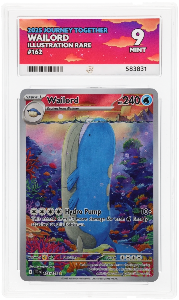 Ace 9 - Wailord #162 - Pokemon Card