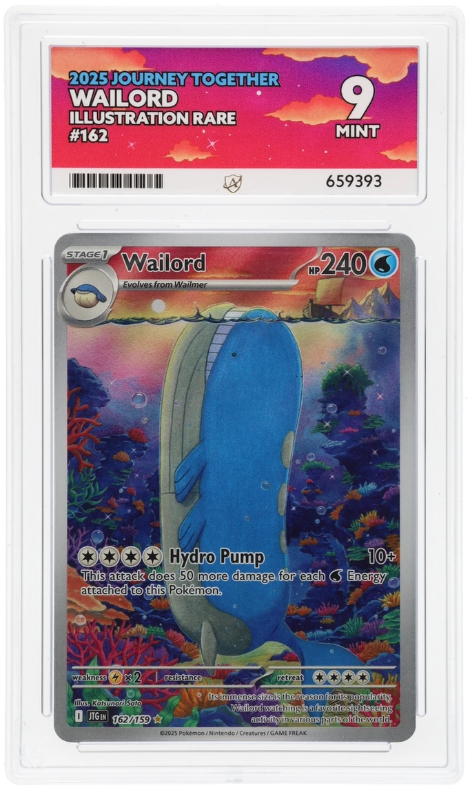 CC - Ace 9 - Wailord #162 - 659393 - Pokemon Cards