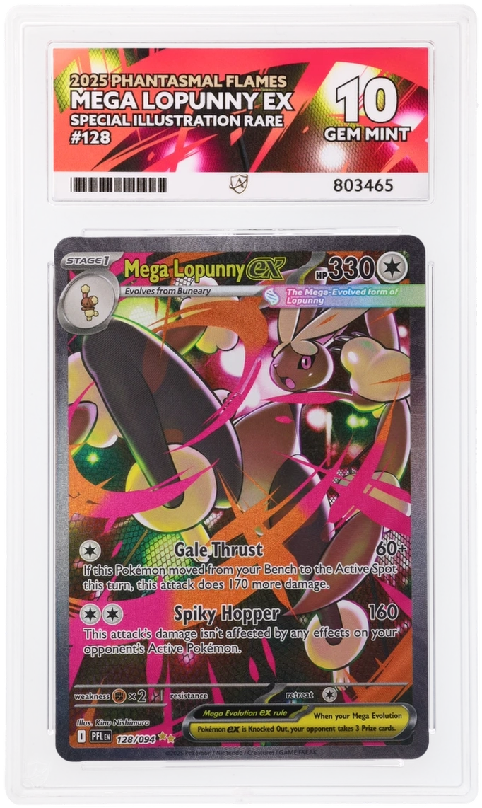 ACE 10 - Mega Lopunny EX #128 - Phantasmal Flames - Pokemon Card
