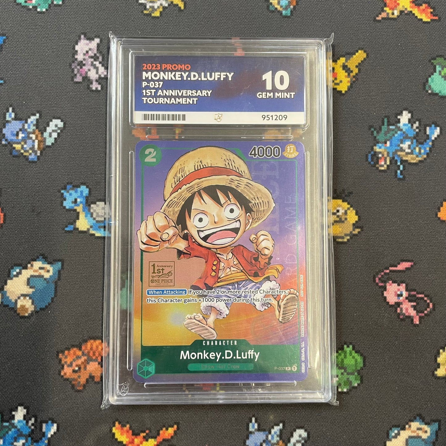 Ace 10 - Monkey.D.Luffy P-037 - 1st Anniversary Tournament - 951209