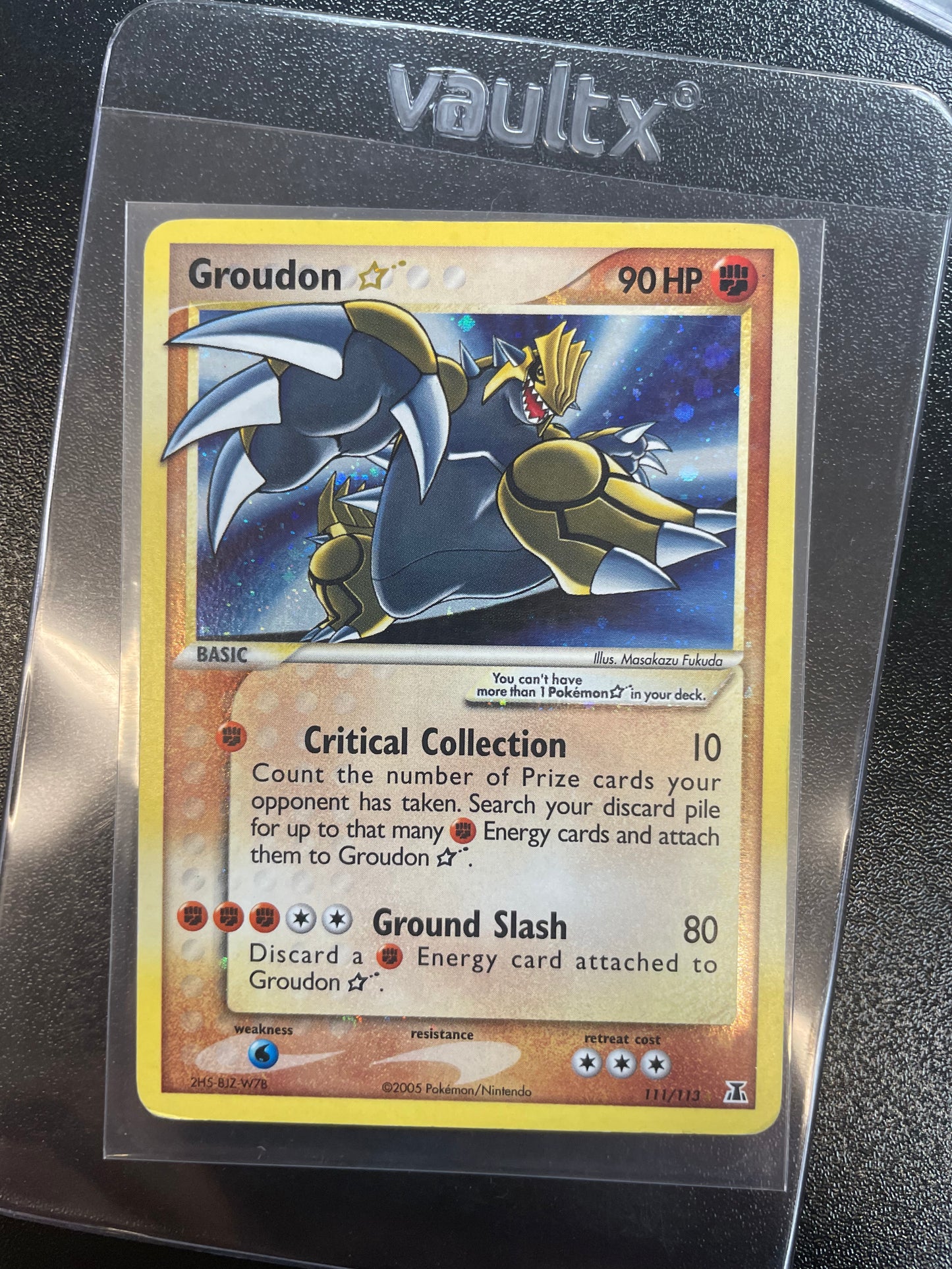 Gold star groudon