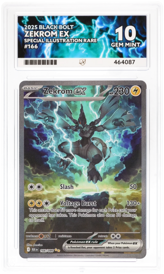 Ace 10 Zekrom EX #166 - Black Bolt - Pokemon Card