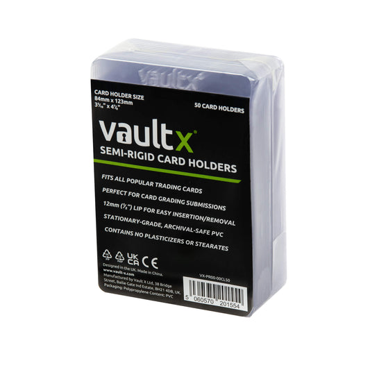 Semi Rigid Card Holders 50pt - VaultX