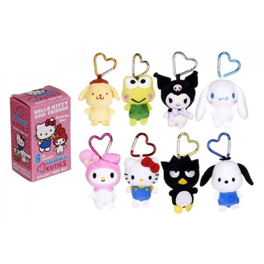 Hello Kitty & Friends 10cm Karabiner Kuties Plush Bag Clip - Blind Box