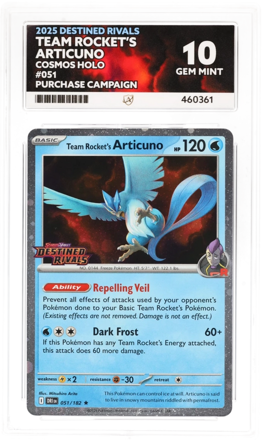 Ace 10 - Team Rocket's Articuno #051 - Pokemon Card