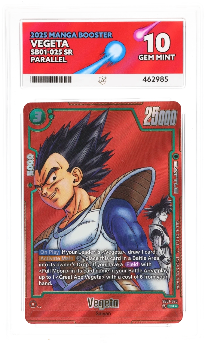 Ace 10 - Vegeta SB01-025 SR - Manga Booster - Dragonball Card Game
