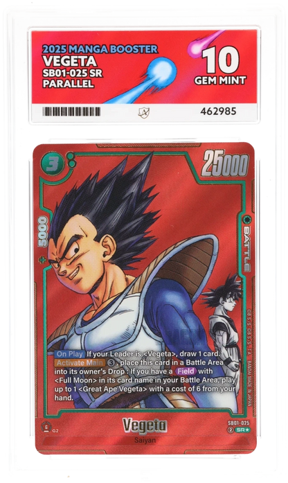 Ace 10 - Vegeta SB01-025 SR - Manga Booster - Dragonball Card Game