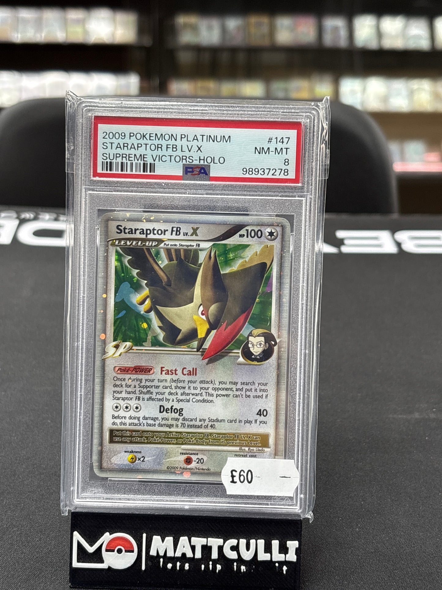 PSA 8 - Staraptor #147 - LvX - Supreme Victors