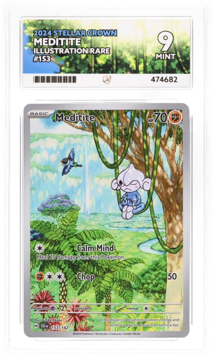 Ace 9 - Meditite #153 - Pokemon Card