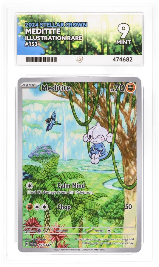 Ace 9 - Meditite #153 - Pokemon Card