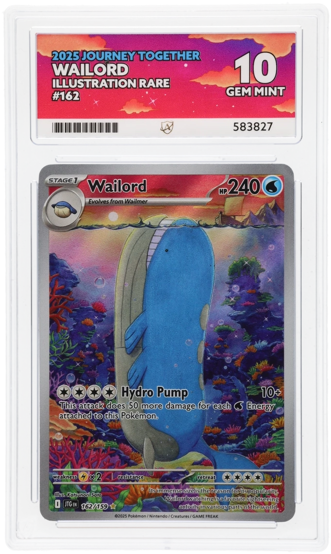 Ace 10 - Wailord #162 - Pokemon Card