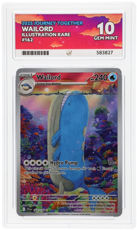 Ace 10 - Wailord #162 - Pokemon Card