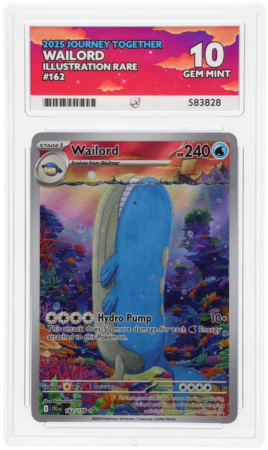 Ace 10 - Wailord #162 - Pokemon Card