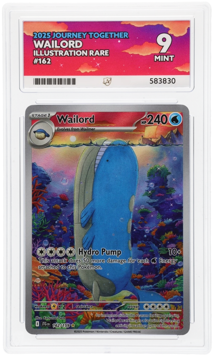 Ace 9 - Wailord #162 - Pokemon Card