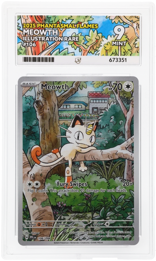 ACE 9 - Meowth #106 - Phantasmal Flames - Pokemon Card