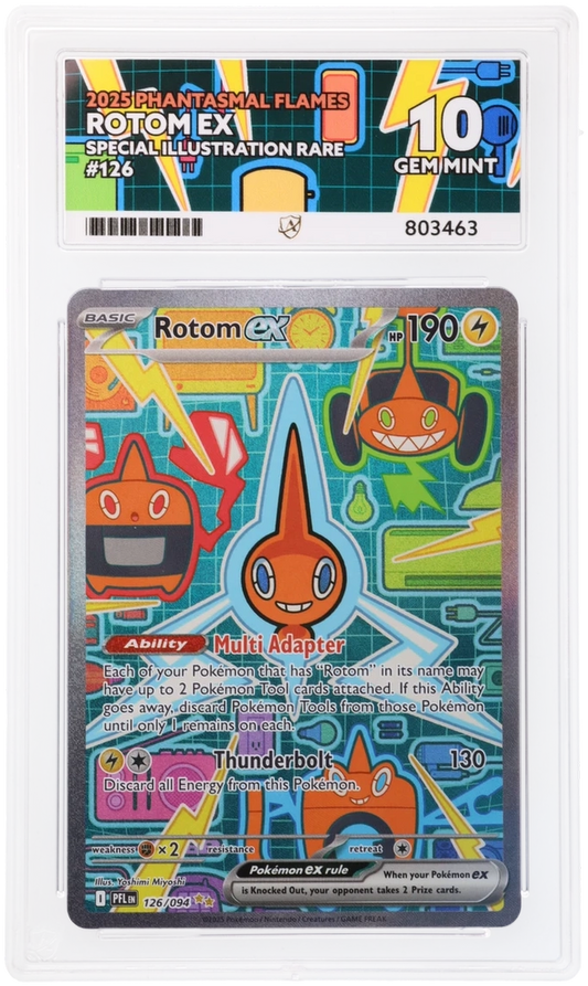 Ace 10 - Rotom #126 - Phantasmal Flames - Pokemon Card