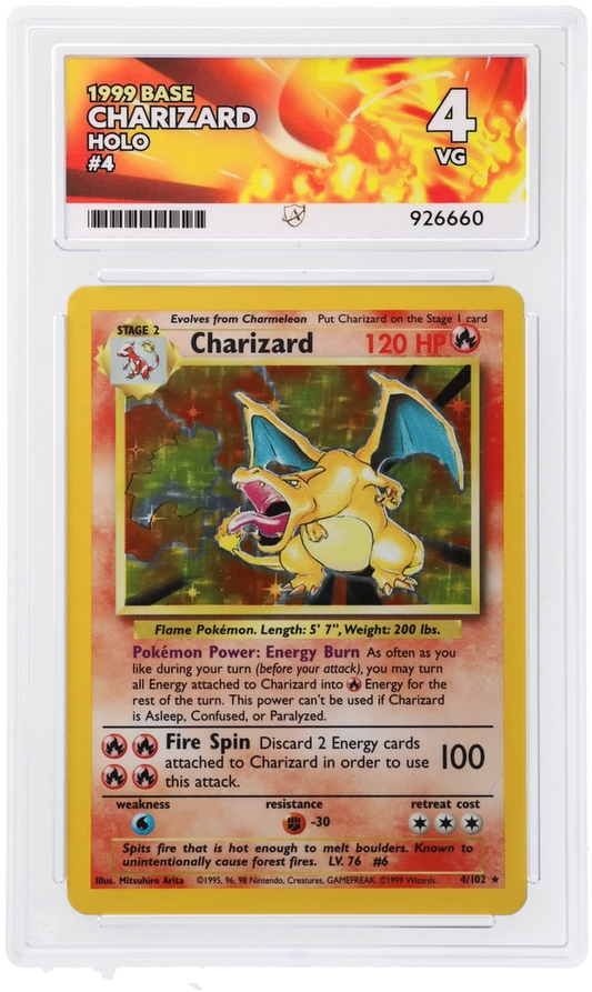 Ace 4 - Charizard #4 - Base Set - Pokemon Card