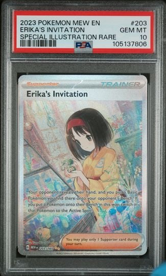 PSA 10 - Erika's Invitation #203 - English 151 - Pokemon Card