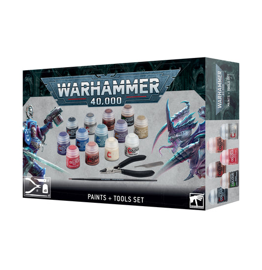 WARHAMMER 40,000 PAINTS + TOOLS SET