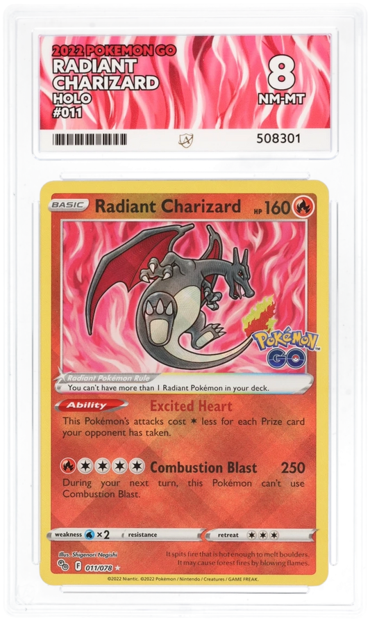 Ace 8 - Radiant Charizard #011/078 - Pokemon Card