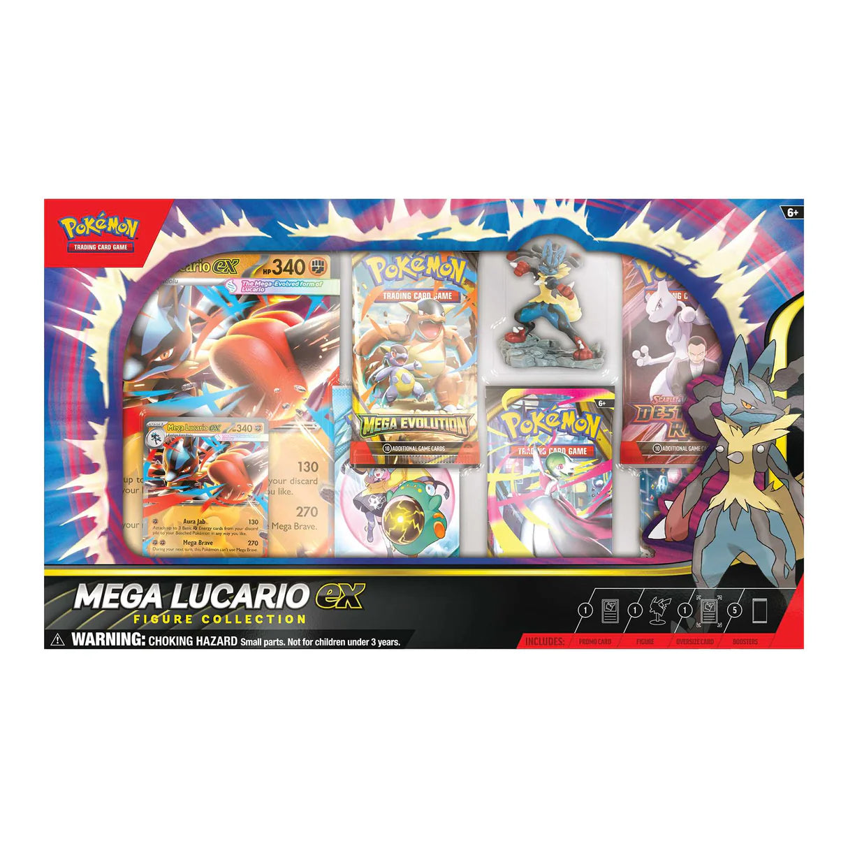 Mega Lucario ex Figure Collection Box - Pokemon Cards