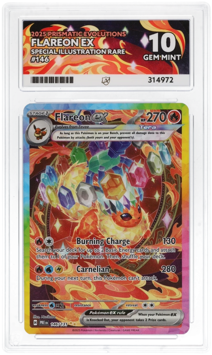 ACE 10 - Flareon EX #146 - Prismatic Evolutions - Pokemon Card