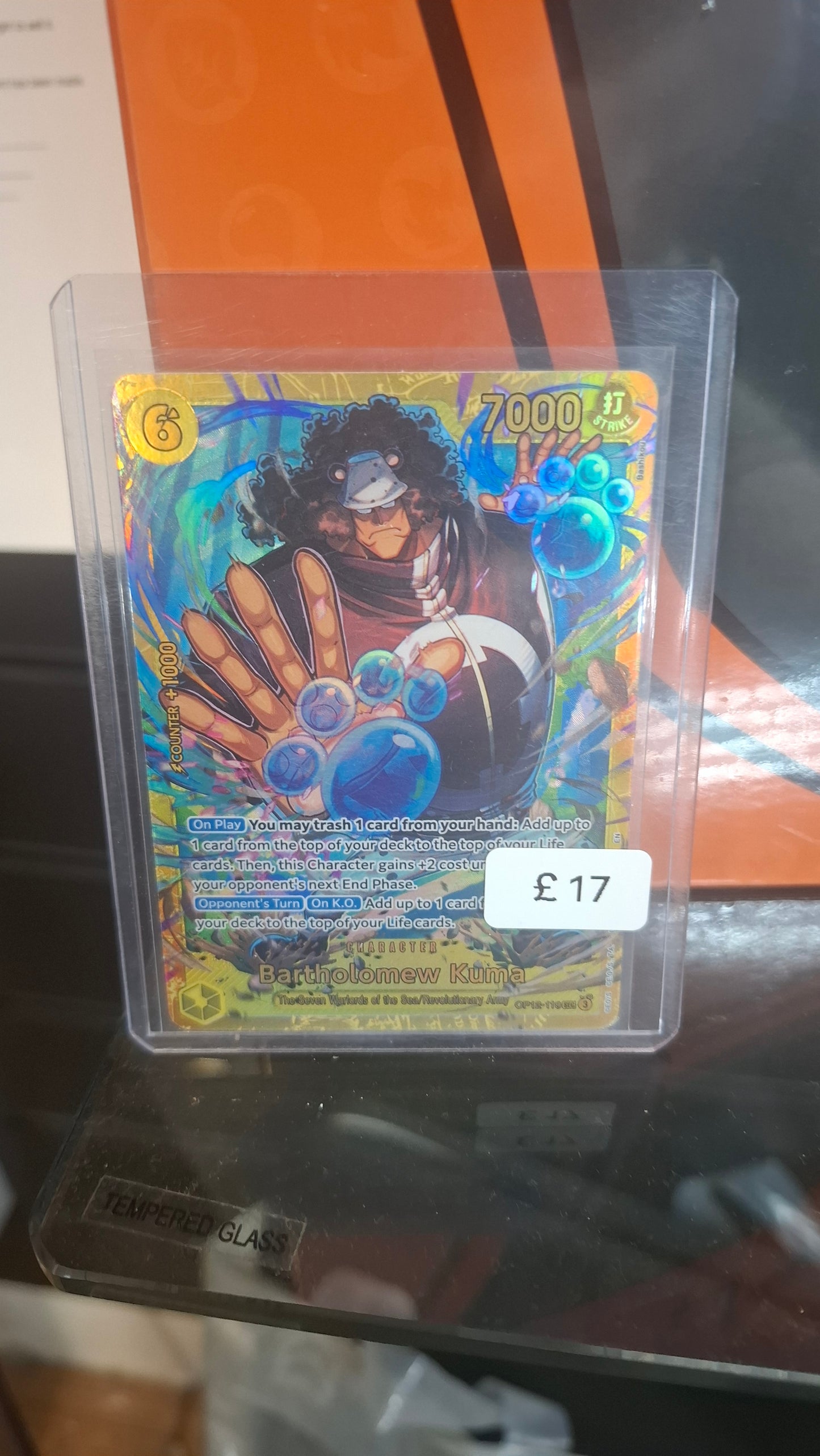 CC - Bartholomew Kuma op12-119 - One piece cards